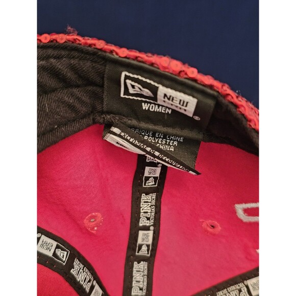 NEW ERA Victoria\'s Secret PINK Philadelphia Phillies Red Sequin Adjust Hat RARE main image 6
